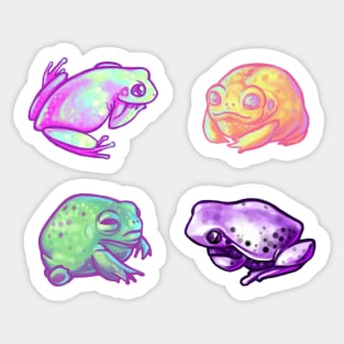 Bright Frogs Pack Sticker